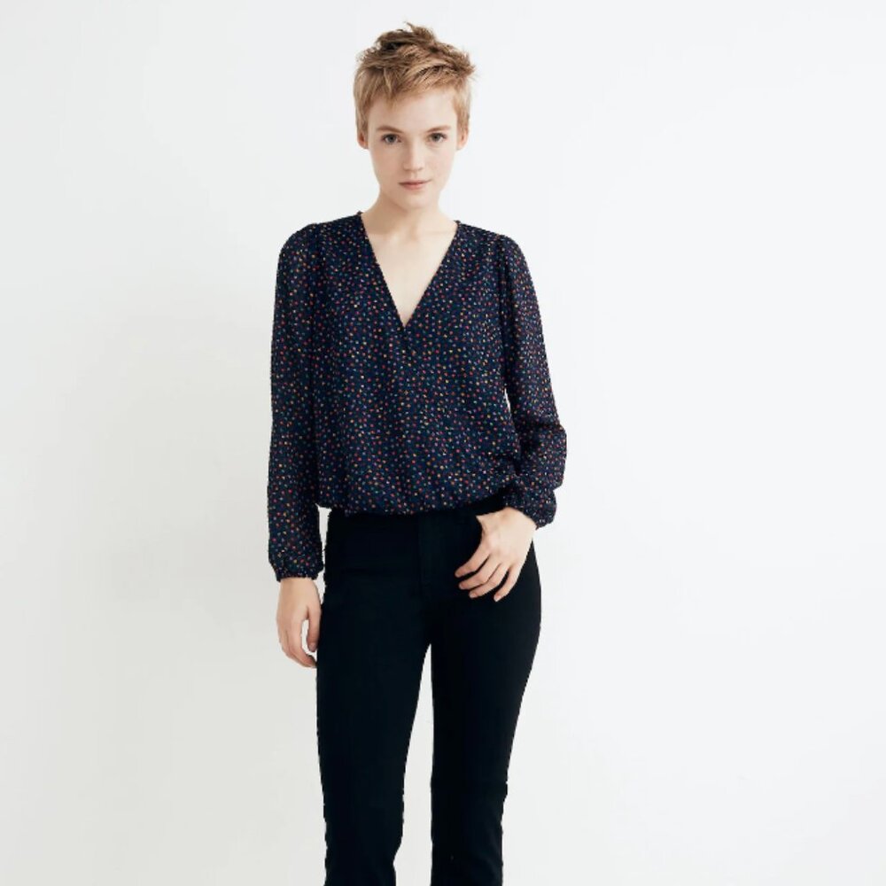 Lyric Wrap Top - Sugar Dot